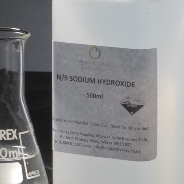 Sodium hydroxide solution for titratable acidity testing