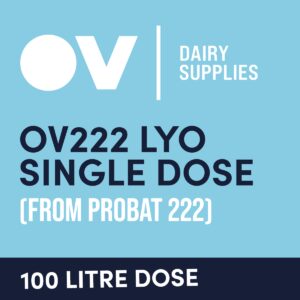 Cheese culture OV222 LYO single dose (from Probat 222) 100 Litre