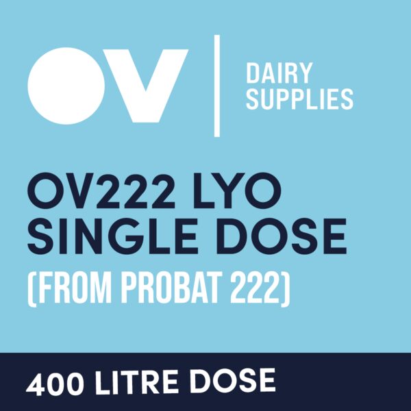 Cheese culture OV222 LYO single dose (from Probat 222) 400 Litre
