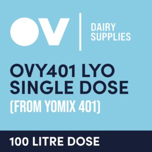 Yoghurt culture OVY401 LYO single dose (from YO MIX 401) 100 Litre