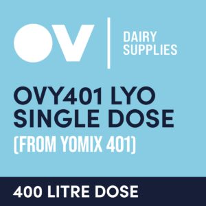 Yoghurt culture OVY401 LYO single dose (from YO MIX 401) 400 Litre